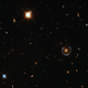 The Cosmic Horseshoe on the right.